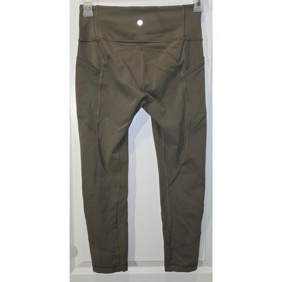 Lululemon All The Right Places Crop II 23" Sage sz 8 - Picture 3 of 6